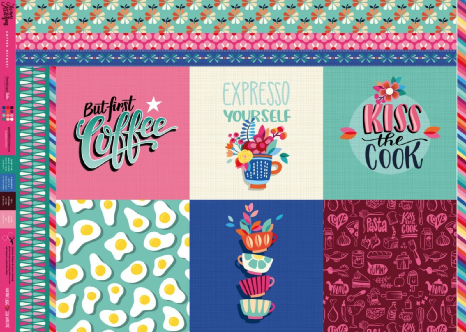 Canvas Hamburger Liebe -  Panel In my Kitchen - Mint